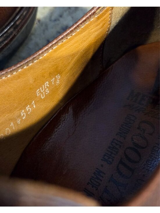 Mephisto Dress Shoes Men Size 8 Air Relax GoodYear Welt Brown Pebble Leather main image 13